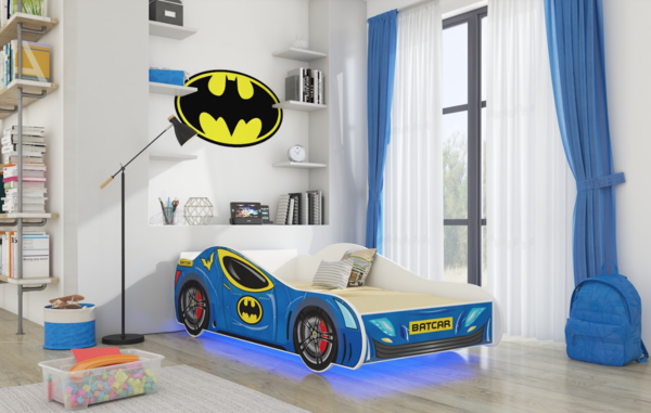 Batman Bett Auto blau inkl. Licht